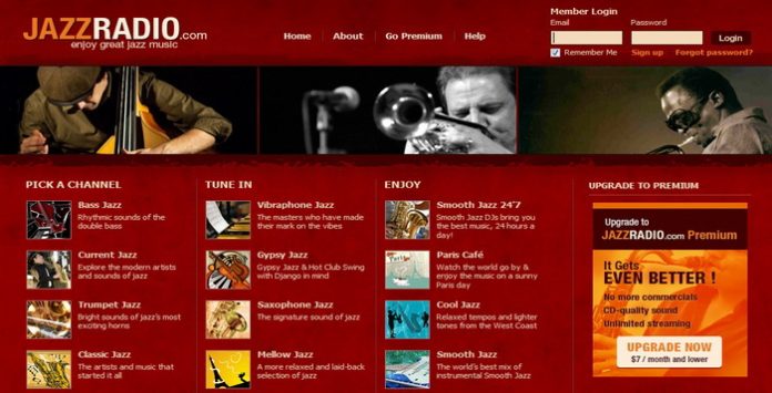 Mendengarkan Musik Jazz Online Gratis Jazz Radio Android