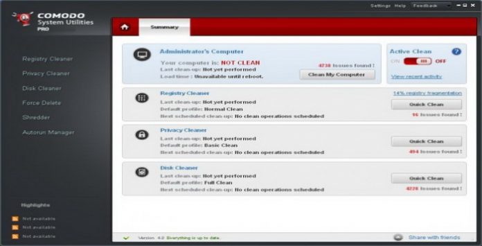 5 Alternatif Software Registry Cleaner Seperti Comodo System