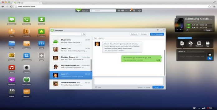 AirDroid Mengelola Perangkat Android Web Browser