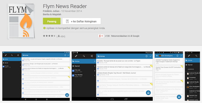 Aplikasi Membaca Artikel Situs Berita Offiline Dengan Flym News