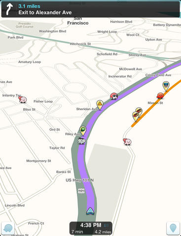 Aplikasi Waze Lalu Lintas Navigasi GPS Untuk Android iPhone_A